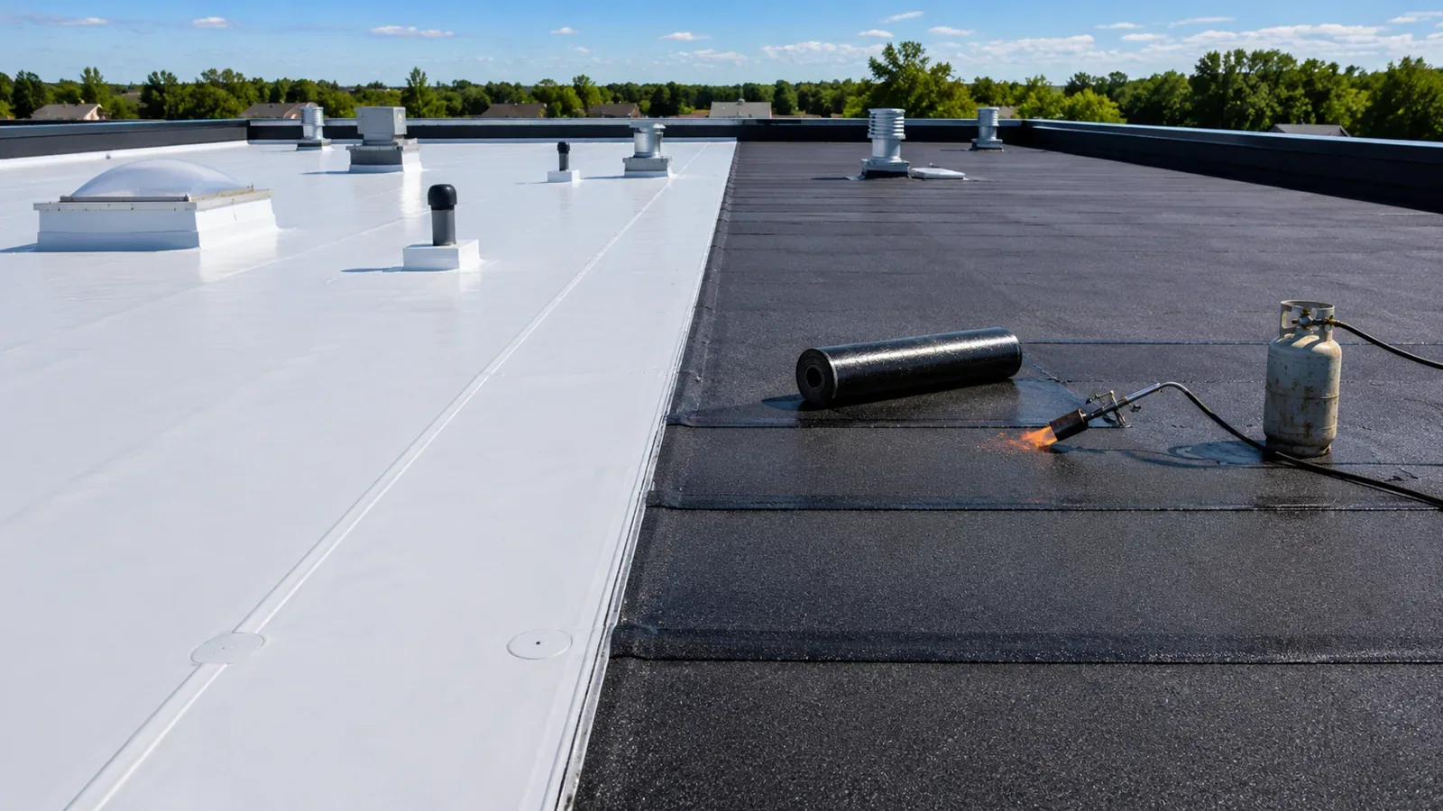 Membrane Puncture Roof Repair in Lancaster, CA