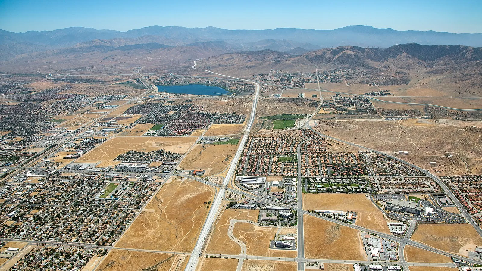 Palmdale and the Antelope Valley from above